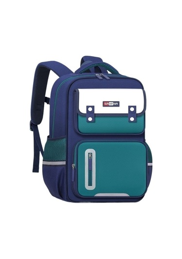 İlkokul 1. 2. 3. 4. 5. Ve 6. Sınıf Öğrencileri İçin Şık Ve Konforlu Sırt Çantası Kız Ve Erkek Çocuklarına Özel Hafif Okul Çantası Modelleri, İngiliz Stili Tasarım MAvi