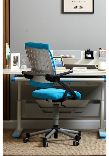 Creo Mobili Yükseklik Ayarlı Vega Plus Çalışma Sandalyesi, Ofis Ve Bilgisayar Koltuğu Mavi/mavi Gri Creo Mobili Yükseklik Ayarlı Vega Plus Çalışma Sandalyesi, Ofis Ve Bilgisayar Koltuğu Mavi/mavi Gri