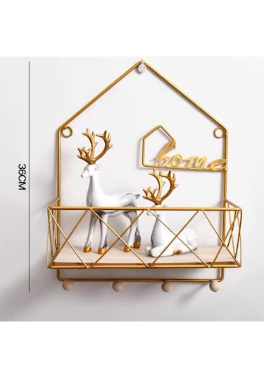 Suntek Demir Yüzer Raflar Mutfak Banyo Duvara Monte 36x28x12cm