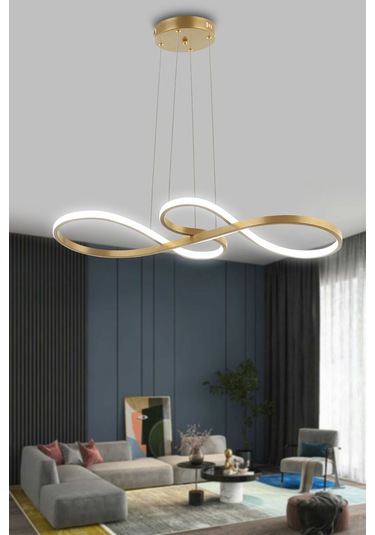 Yol Modern Sarkıt Mutfak, Balkon Led Avize - Kumandalı / Gold Eskitme GOLD ESKİTME