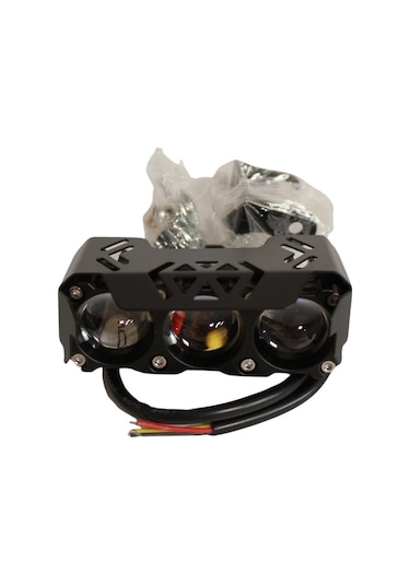 Motosiklet-scooter Sis Farı 12-60v Beyaz-sarı Çift Renk Ip67 Su Geçirmez Offroad 4x4 Suv Atv Tekne Far 1 Adet