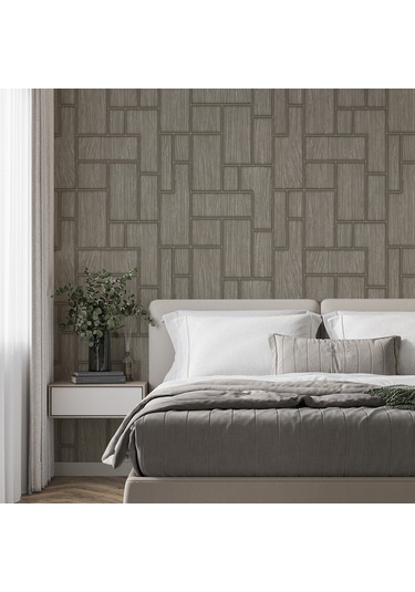 Adawall Roka 23108-4 Geometrik Modern Desenli Düz Sade Duvar Kağıdı
