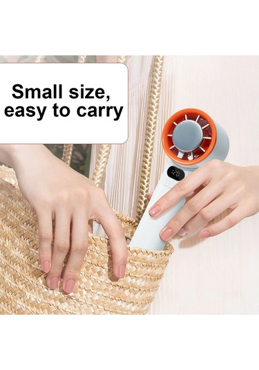 Yeni Mini El Fanı Taşınabilir Usb Şarj Edilebilir Elekikli Fanlar 120 Hızı B Black