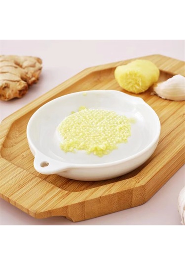 Seramik Sarımsak Öğütücü Ezici-beyaz Porselen Sarımsak İçin El Öğütücü Beyaz