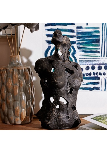 Mudo Home Abstract Woman Siyah Biblo 12x22x36cm