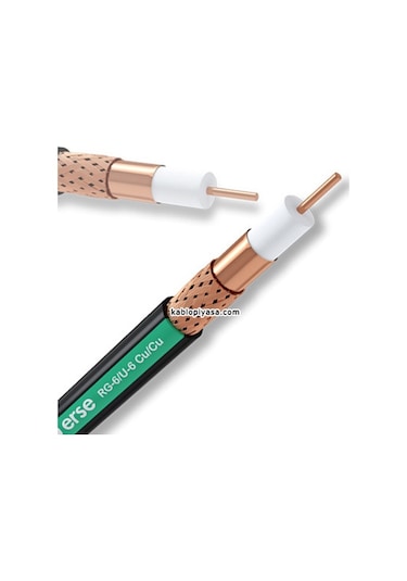 Erse Rg6U6 Bakır Anten Kablosu Bakır 30 Metre