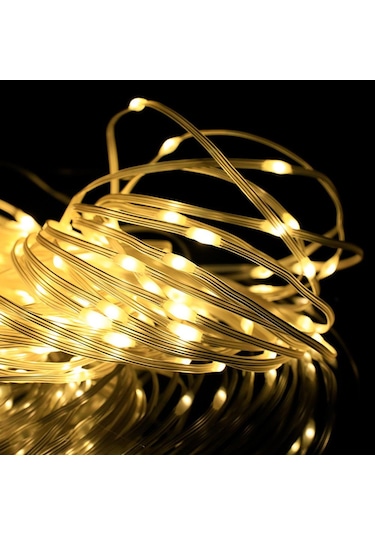Led Dize Işıklar Pil Usb Powered Açık Bakır Tel Peri Işıklar Yeni Yıl Partisi Ev Düğün Bahçe Dekorasyon Için Noel Çelenk Usb Power 10m Sıcak Beyaz