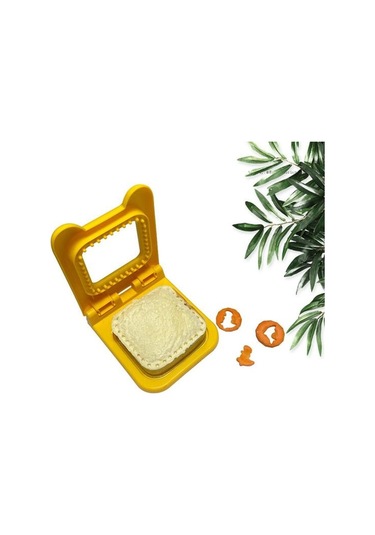 Kırmızı Ekmek Kesici Verimli Paslanmaz Çelik Sandviç Kesici Kullanımı Kolay Çıkarılabilir Bıçak Gıda Sınıfı Ev Sandviç Makinesi