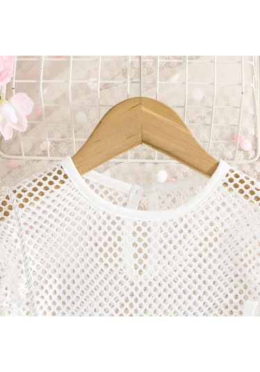 Mor Çocuk Giyim Kız Setleri Oymak Üst + Cami Üst + Haki Etekler 3 Adet Yaz Takım Elbise Setleri Kızlar Için 12M-6Y Çocuk Giysileri 12M-6Y Mor