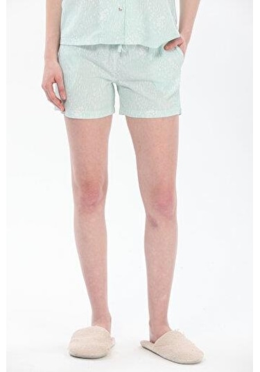 United Colors Of Benetton Kadın Şort 71446 Yeşil