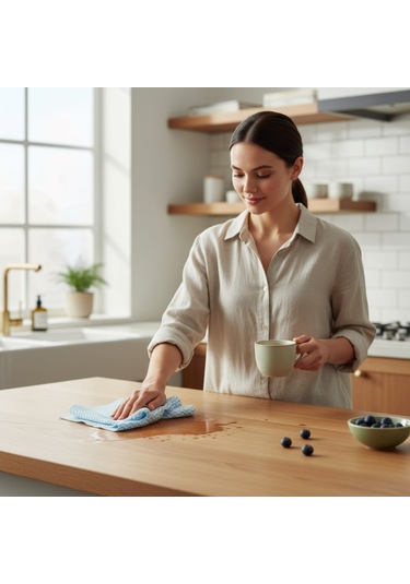 Technow Softtex Profesyonel Süper Emici Hassas Büyük Boy 36x40cm Temizlik Bezi 24'lü Sarı