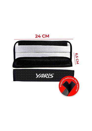 Toyota Uyumlu Yaris Nakışlı Otomind Boyun Yastığı Seti