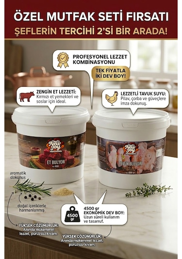 Bulyon Seti Et Bulyon + Tavuk Bulyon Efsane 2li Dev Paket 9kg