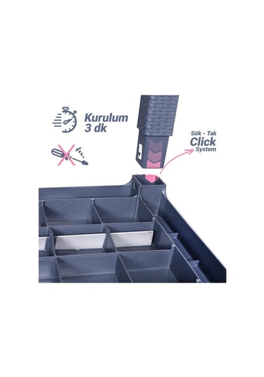 Bambu Antrasit 90x150 Cm Camlı Rattan Bahçe Balkon Masa Takımı Antrasit