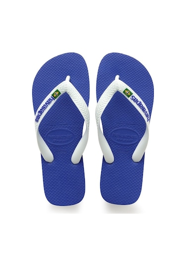 Havaianas Brasıl Logo Erkek Mavi Terlik - 4110850 Mavi