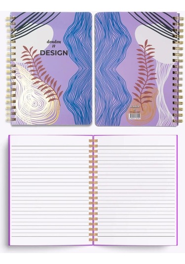 Denden Redactar Mor 17x24 Çizgili Defter Çok Renkli