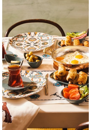 Karaca  Flevo Porselen 26 Parça 6 Kişilik Kahvaltı/Servis Takımı