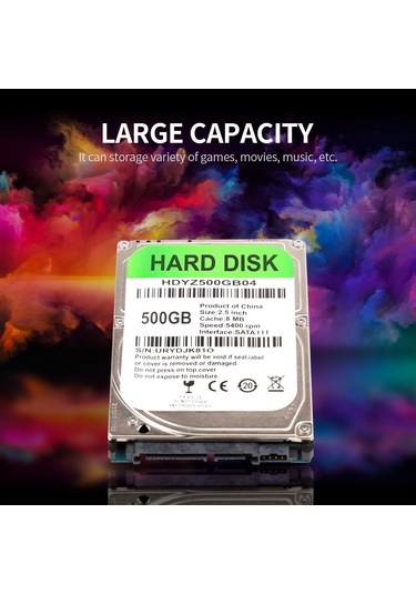Xiyyadms 2.5 İnç 320gb Sata Iıı Mekanik Disk - 5400rpm Devir, 8mb Önbellek, Taşınabilir Depolama Hdyz320gb04