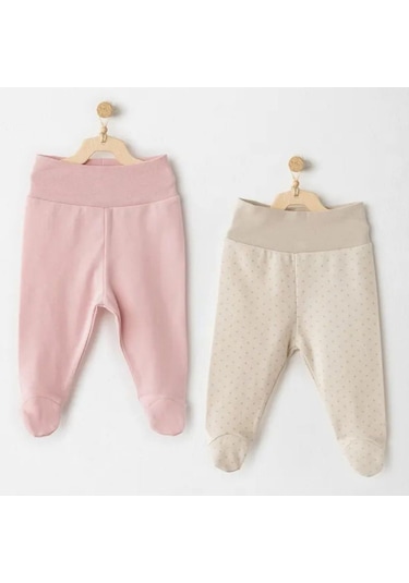 Andywawa 2'li Bebek Patikli Pantolon Ac26046 Pembe