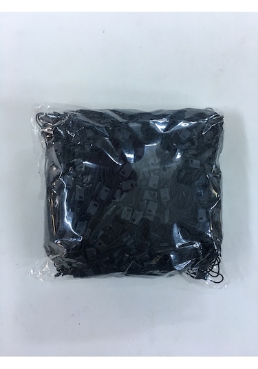 Etiket İpi Klipsli - Siyah