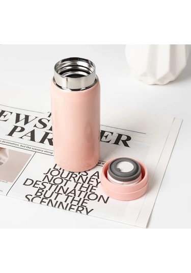 Trendooze Cloud011 Siyah 300ml Paslanmaz Çelik Termos, Vakumlu Sızdırmaz Kapaklı Hediye Edilcek Siyah