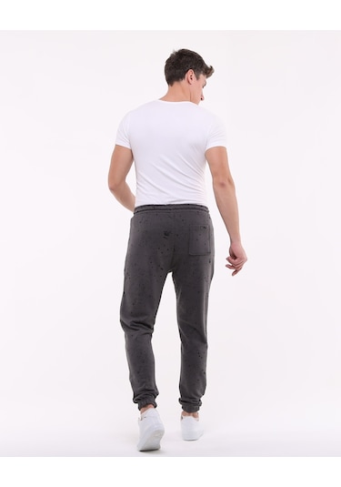 Bella Dossi Kuru Kafa Baskılı Eşofman Altı Gri