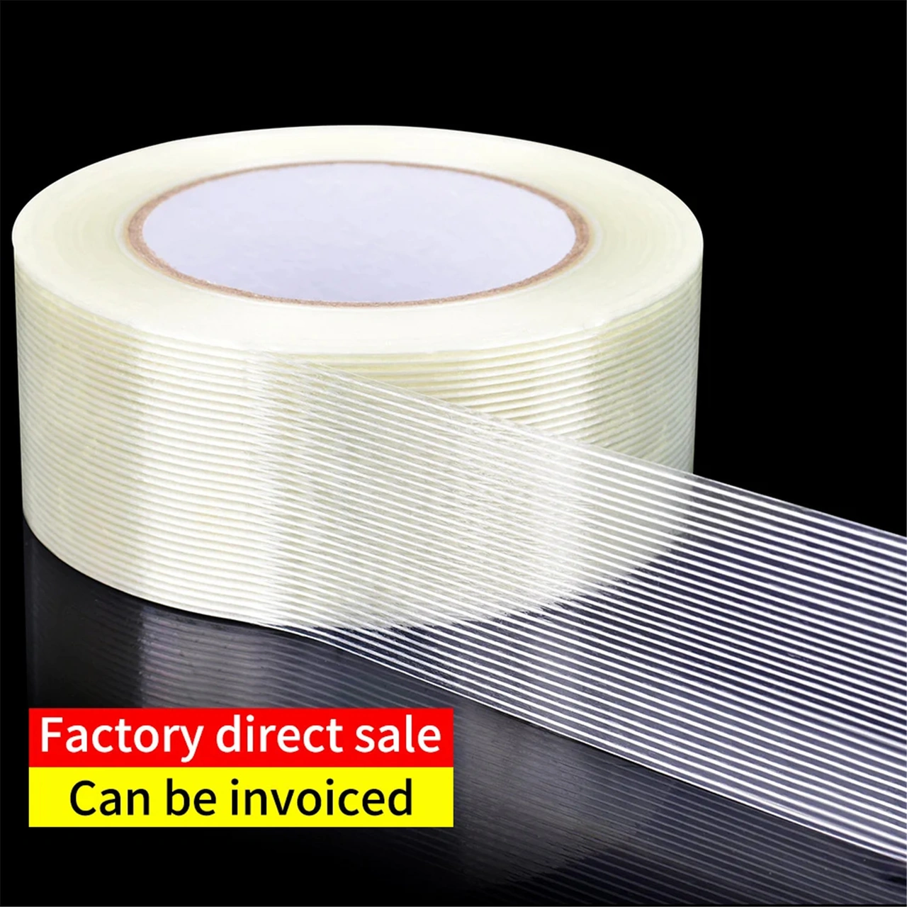 Yifomall Güçlü Paketleme İçin Zırhlı Şeritli Fiber Bandı - 50mm X 50m, Sıcak Dayanıklı, Kırılmaya Dirençli Taşıma Ve Depolama Bandı