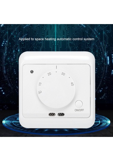 Fosenze Duvar Tipi Mekanik Isıtma Termostati, 5-40 C Sıcaklık Kontrolü, 230v 16a, Ip20 Koruma, Otel/hastane Uygulamaları