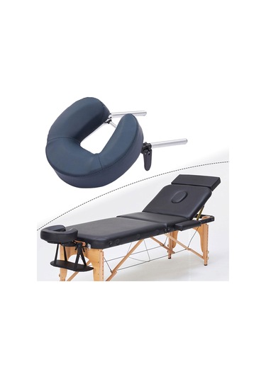 Suntek U Şeklinde Yastıklı Pu Deri Hafif Minderli Masaj Lacivert