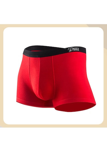 Ece's Design Modal Erkek Boxer 2 Parça 1004 Kırmızı - Siyah