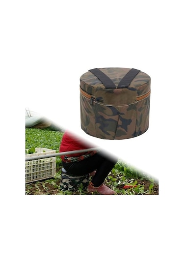 Flybuy Bosphorusboutique 32cm Köpük Dikim Çiftlik Bahçe Tabure Çok Renkli Giyilebilir Çok Renkli