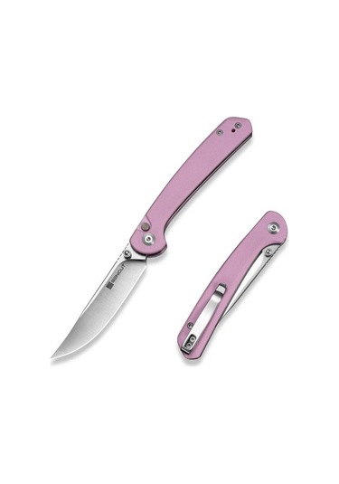 Sencut Skelfin Powder Pink G10 Handle Satin Finished 9cr18mov Blade Kamp Çakı Pembe