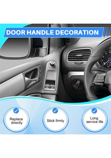 Besthome1 Araba Iç Kapı Çekme Kolu Trim Kapağı Iç Aksesuarları 5k4868039a Vw Golf 6 Mk6 2009-2013 Sol