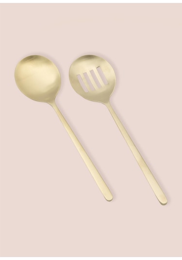 The Mia Giallo Servis Seti Şampanya Gold 2 Parça Gold