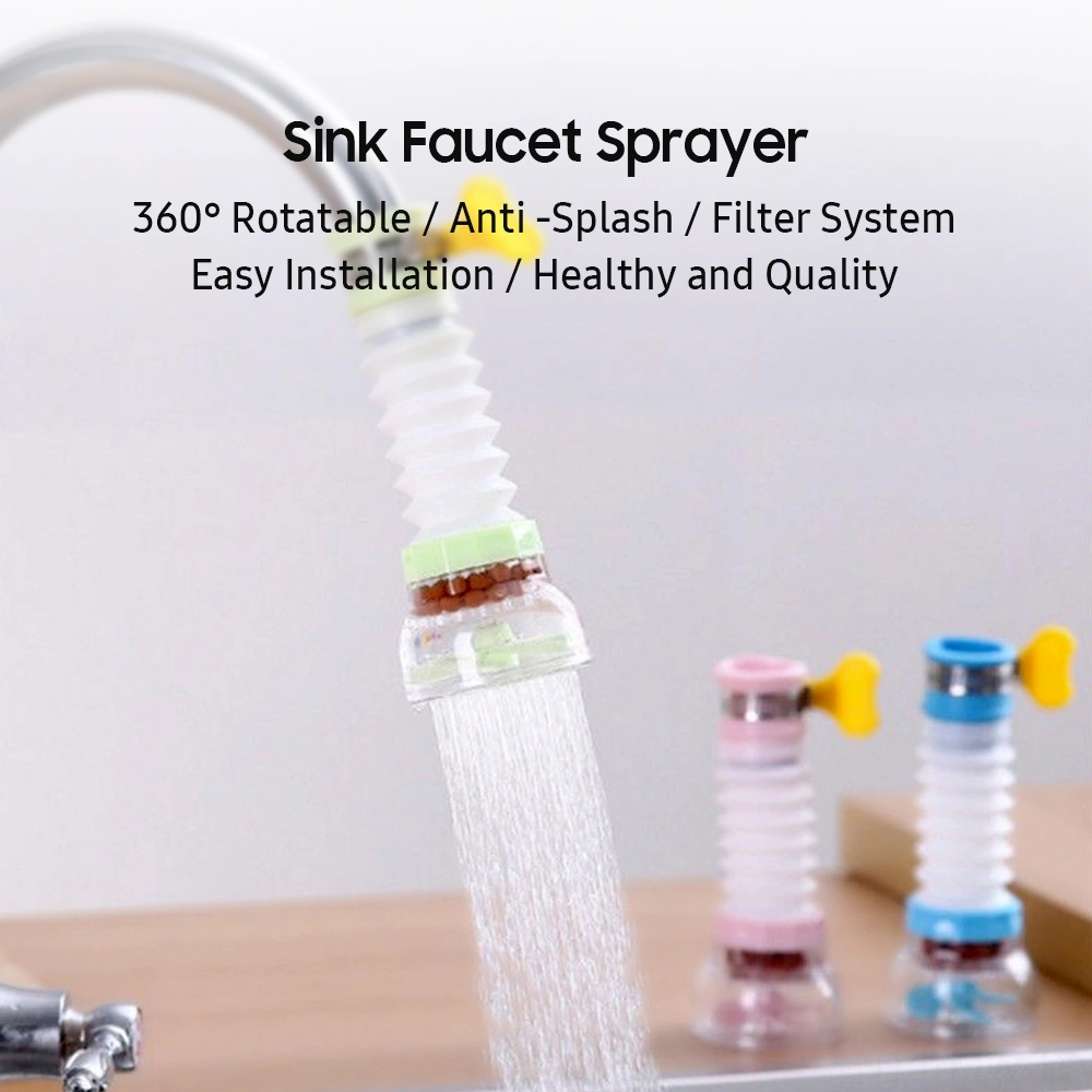 Moveevo Mutfak Fıçısına Uyumlu 360 Döner Anti-su Saçma Filtreli Sulama Başlığı - Su Tasarrufu Ve Saf Su İçin Pp Malzeme İle 4. Nesil Mefitit Mavi Mavi