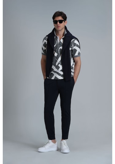Lufian Erkek Pito Jogger Tailored Fit Pantolon 111190330 Lacivert