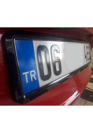 2 Adet Piyano Black Plakalık. Piano Black Licanse Plate Frame 308742391
