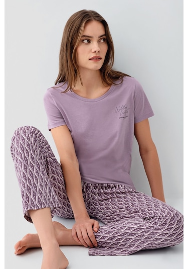 Pierre Cardin Kadın Mor Pijama Takım Mor