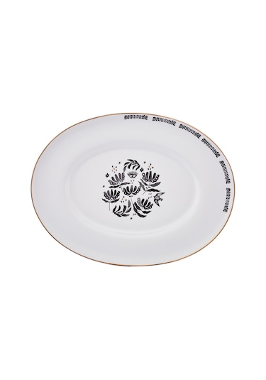 Emsan Eye Fine Bone Kayık Tabak 25 Cm