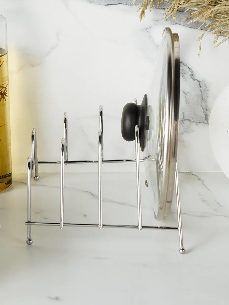 Dolana Kapaklar Ve Tencereler İçin Stand Tutucu, 22,5 20,5 16,5 Cm 62178581 Gri