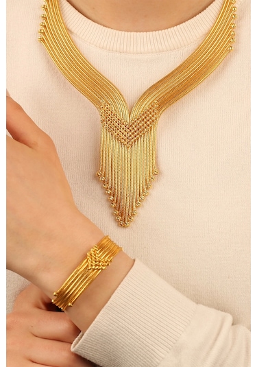 Çgkmücevherat Kalze Dorikalı Altın Kolye Klzdrklkly4 Gold