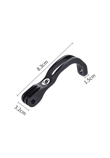 Geeksen Brompton Faltbike Ön Ç叉 Işık Tutucu Gopro Kamera Montajı Alüminyum Malzeme Siyah Yp0719328 Siyah