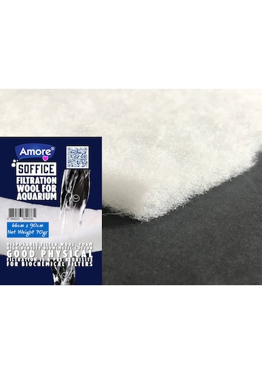 Akvaryum 70gr Silikonsuz Filtre Elyafı 66cm X 90cm Soffice