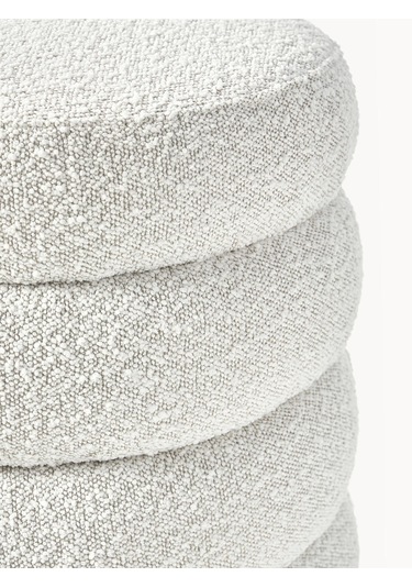 Most Twister Puf 01 Beyaz Bukle Kumaş Evinize Teslim