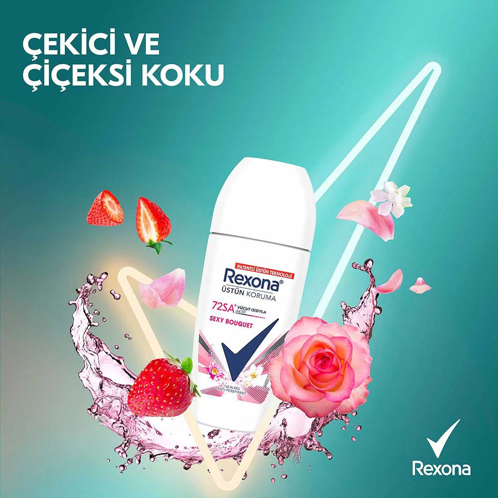 Rexona Kadın Roll On Deodorant Sexy Bouquet 50 Ml X2