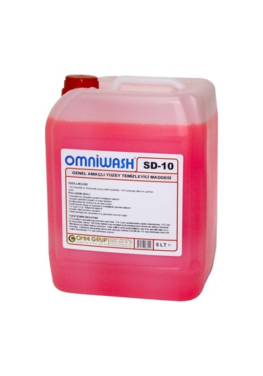 Omniwash Sd-10 Genel Amaçlı Yüzey Temizleyici Parfümlü 5 Litre 4 Adet 4'lü Set