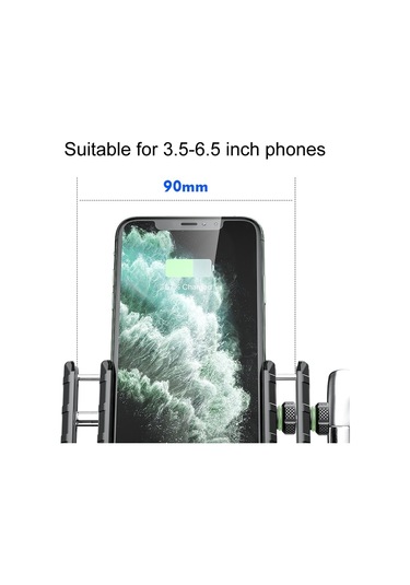 Kewig M8s Bisiklet Alüminyum Navigasyon Dağı Açık Bisiklet Cep Telefonu Tutucu Siyah Siyah