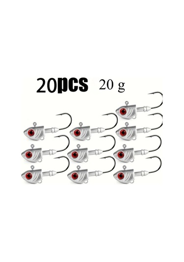 Fochsia 20g 0.705oz 20 Adet Parlak Kırmızı Gözlü Titreşimli Yem Taze Ve Tuzlu Su Balıkçılığı İçin