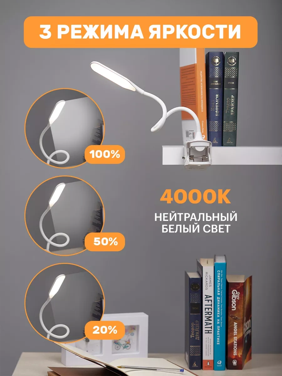 Rexant Baskılı Beyaz Masa Lambası Okuma İçin 13931220 Beyaz