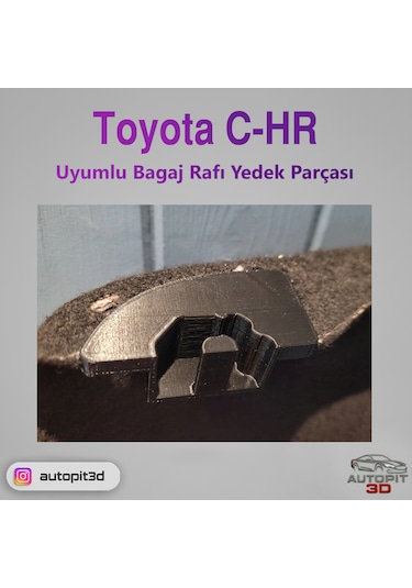 Toyota C-hr Uyumlu Bagaj Rafı Yedek Parçası Pandizot Aparatı